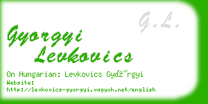 gyorgyi levkovics business card